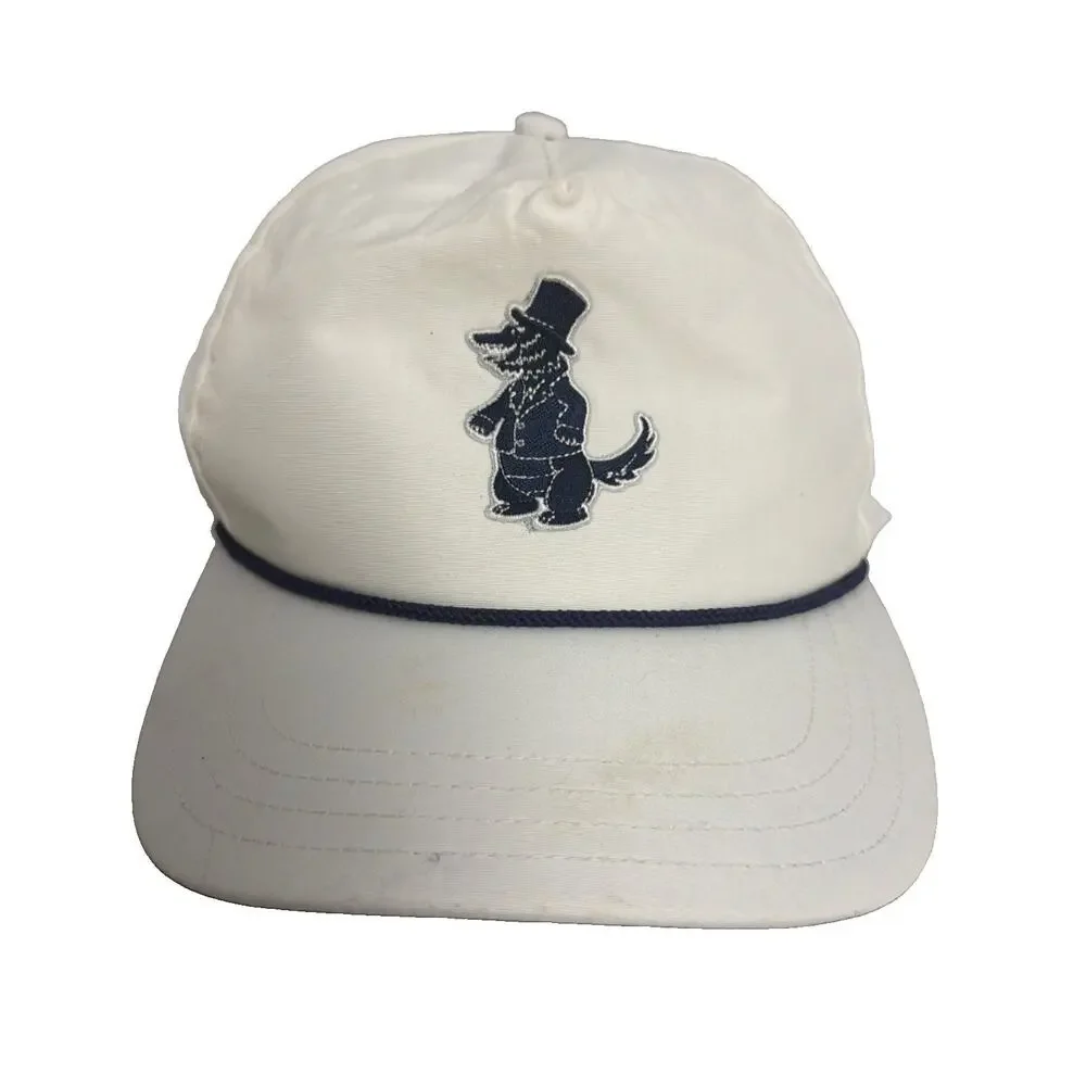 Greyson Clothiers White Wolf Rope Hat Golf Snapback Cap Multi Color Logo
